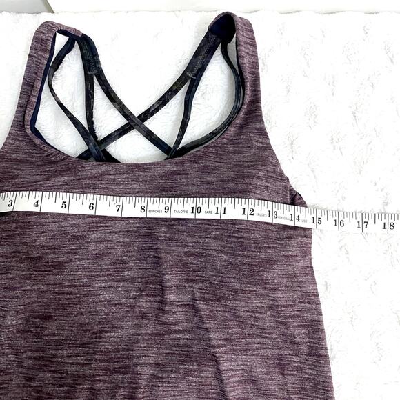 Lululemon Free To Be Serene Tank Heathered Black Cherry Radiant Multi 6 - Picture 8 of 9